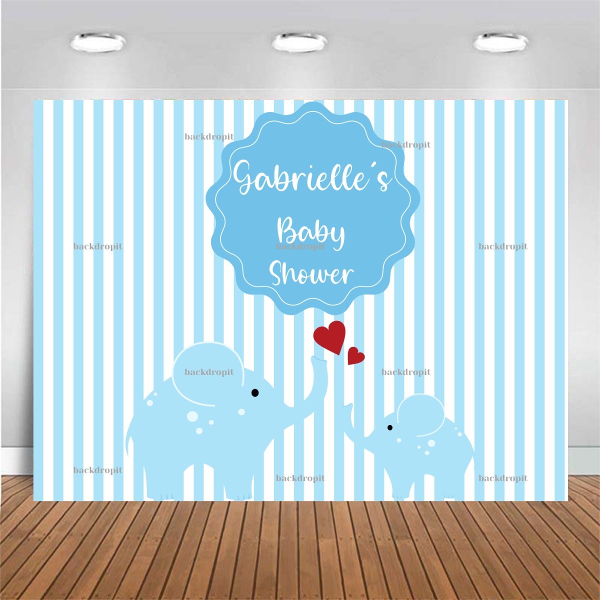 Customized Baby Shower Backdrop - It's a Boy!